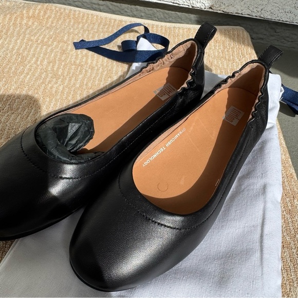 Women's Fitflop‎ Allegro Ballet Flat black size 7 - Picture 2 of 6